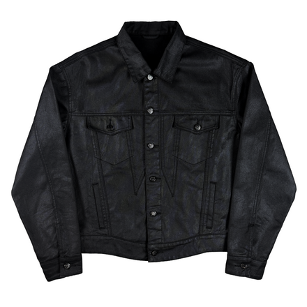 "W" CUT WAXED DENIM JACKET